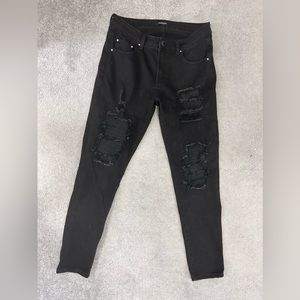 alvajo men’s black jeans